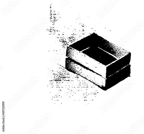 Vector Stacked rectangular boxes illustrate geometric .
