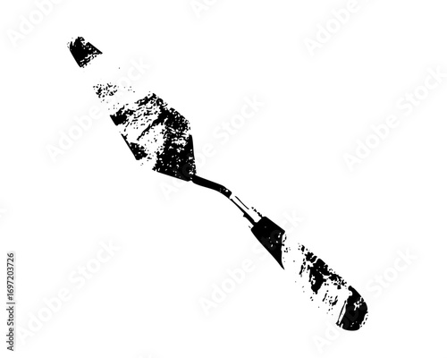 Vector Island nation outline with a distinctive elongated shape.