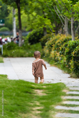 Children are playing in the park