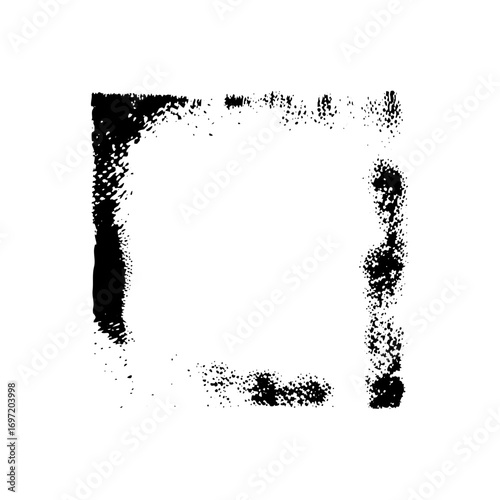 Vector Abstract frame with dotted texture creates a unique element.