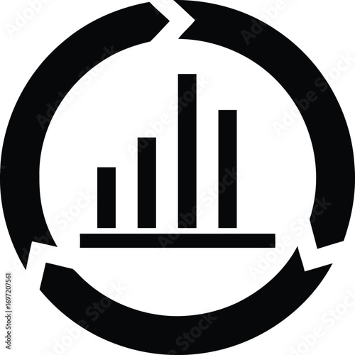 Data analytics icon set with editable stroke. Data analysis thin line icon collection. Vector illustration	