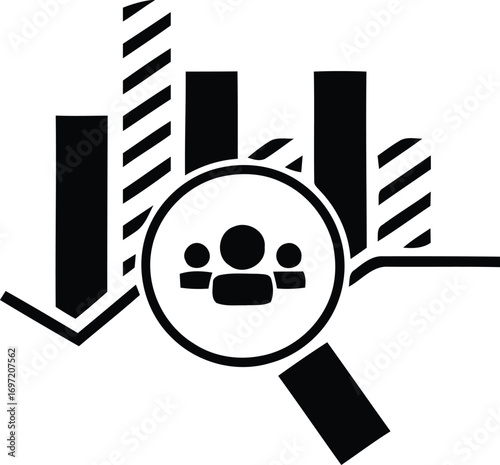 Data analytics icon set with editable stroke. Data analysis thin line icon collection. Vector illustration	