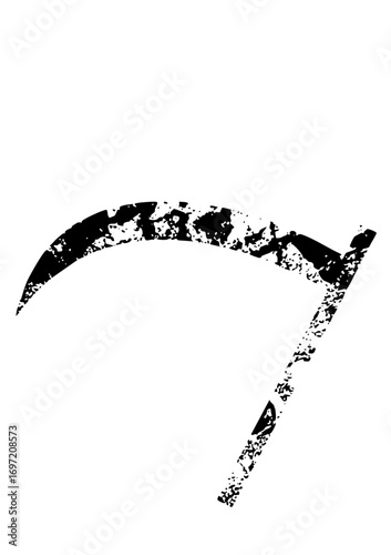 Vector Grim Reaper with a distressed texture.