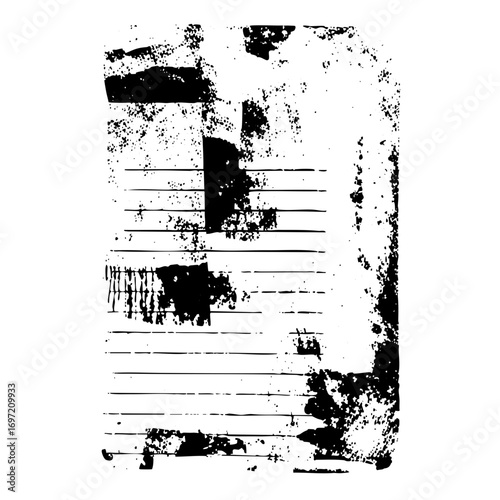 Vector Abstract distressed lines and blocks .