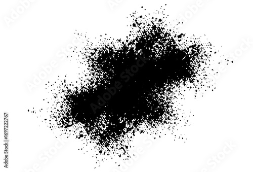 Vector Abstract splatter with rough edges.