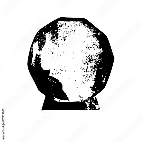 Vector Abstract vase with textured fill