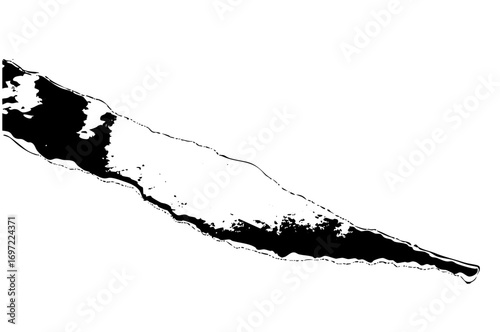 Vector Island coastline features a detailed elongated landmass.