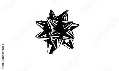 Vector Abstract black spiky starburst vector .