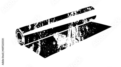 Vector Rolled material with distressed texture