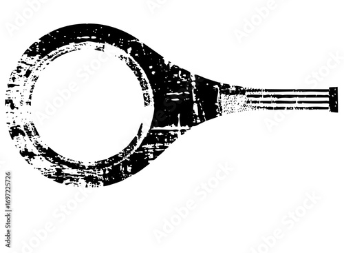 Vector Abstract vector of a trumpet instrument.