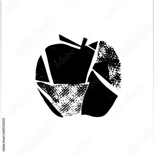 Vector Fragmented with dotted texture