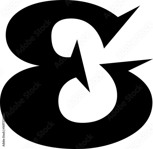 Ampersand icon modern vector illustration designed with elegant curves, minimal balance, and timeless typographic style, representing the universal symbol of “and” widely used in design, branding,
