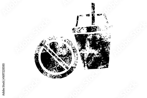 Vector Distressed spray can and basketball .
