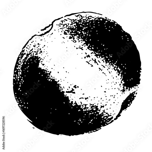 Vector Abstract sphere with contrasting textures