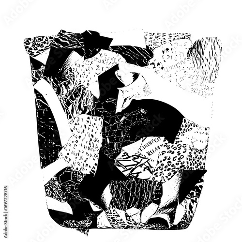 Vector Abstract couple embrace with dynamic shapes.