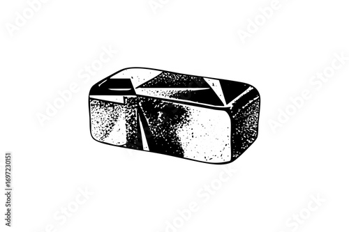 Vector Detailed of a faceted gemstone.