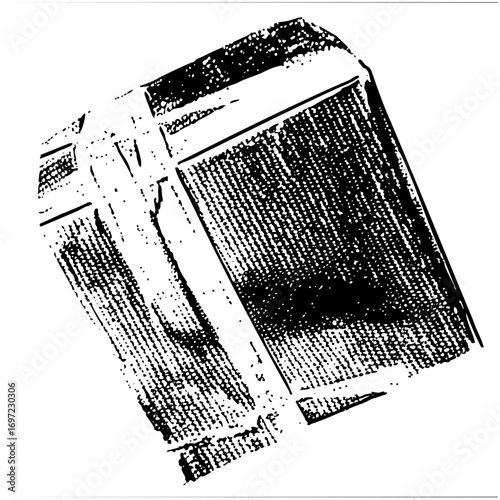 Vector Detailed of a stacked book with textured shading.