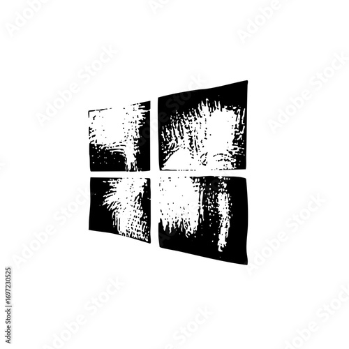 Vector Abstract geometric window panes .