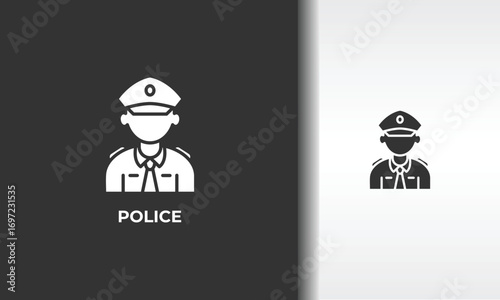 Police Vector, Icon Or Logo Sign Isolated Symbol Illustration