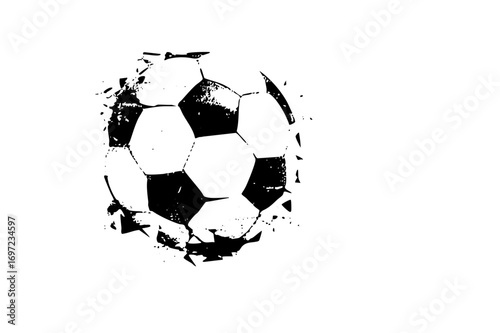 Vector Dynamic soccer ball with fragmented .