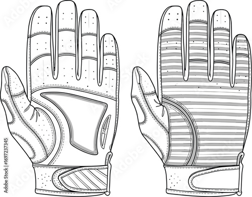 High-performance sports gloves, breathable design, padded palm, secure wrist strap, cycling gear, football gloves, athletic wear, grip-enhancing, durable, ergonomic fit