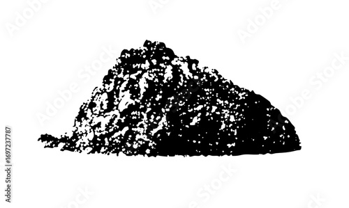 Vector Abstract pile of granular material .
