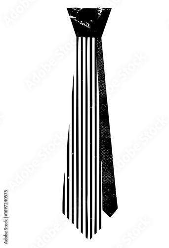Vector Elegant neckwear featuring striped .