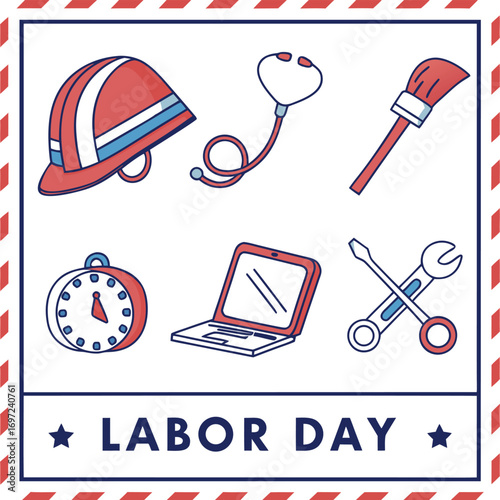 Labor day with tools