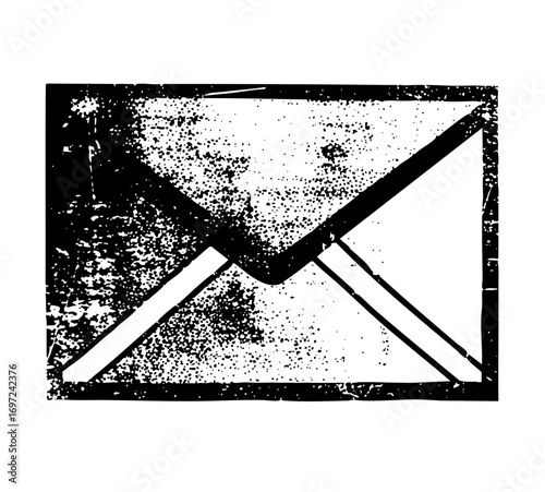 Vector Abstract envelope with intersecting lines.
