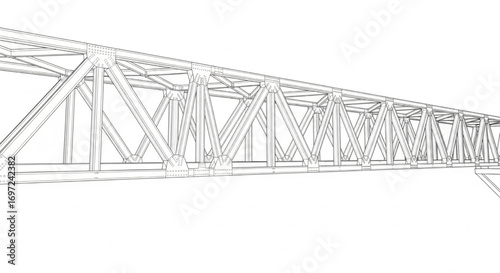 Vector illustration set of different bridge structures including suspension bridge, truss bridge, arch bridge, beam bridge, and cable-stayed bridge.