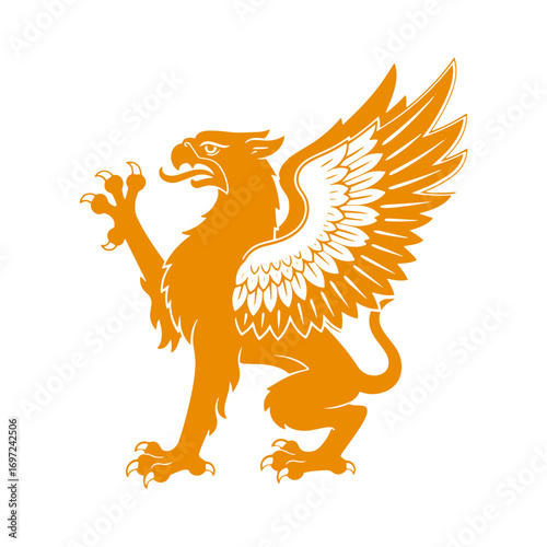 Majestic griffin symbol of power and vigilance, ready to protect your brand.