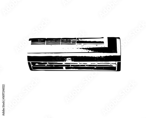 Vector Minimalist air conditioner unit .