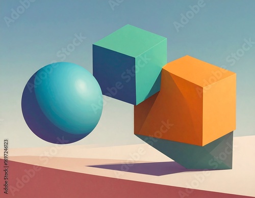 Geometric shapes in pastel colors (1)
