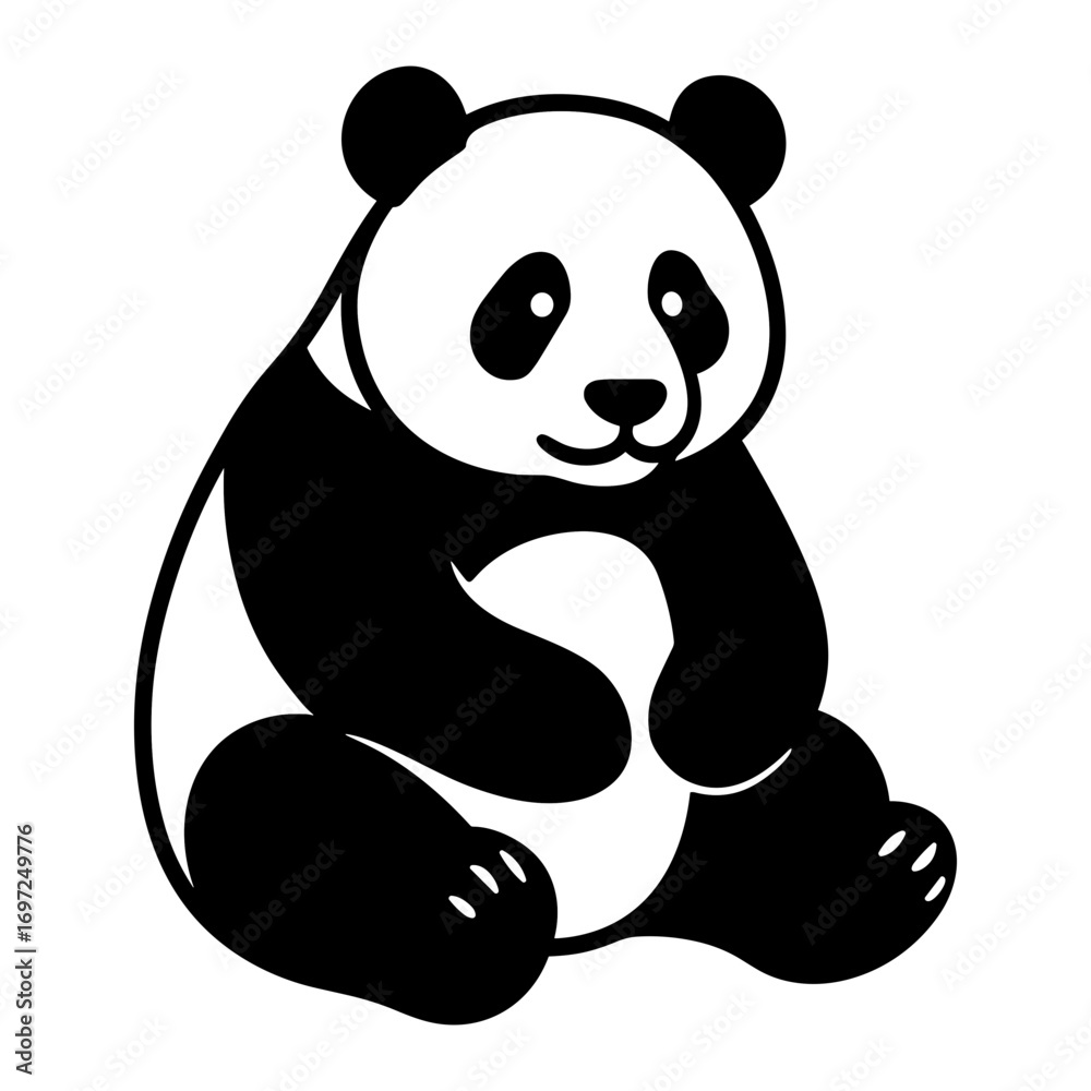 Obraz premium Giant Panda Sitting