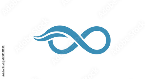 Serenity Waves Infinite: An abstract illustration embodying eternal movement and flow  of life