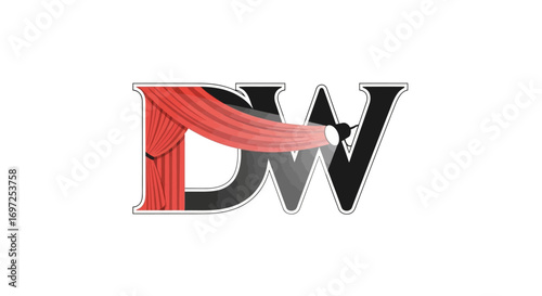 Stage presence theatrical logo concept displaying the captivating performance symbol   in an