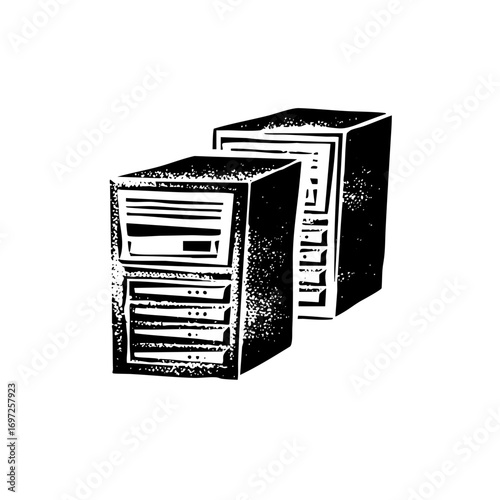 Vector Retro Server Stack