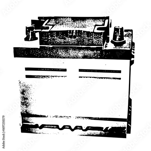 Vector Document with binder clips