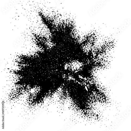 Wallpaper Mural Vector Dynamic splatter features a distressed textured ink burst. Torontodigital.ca