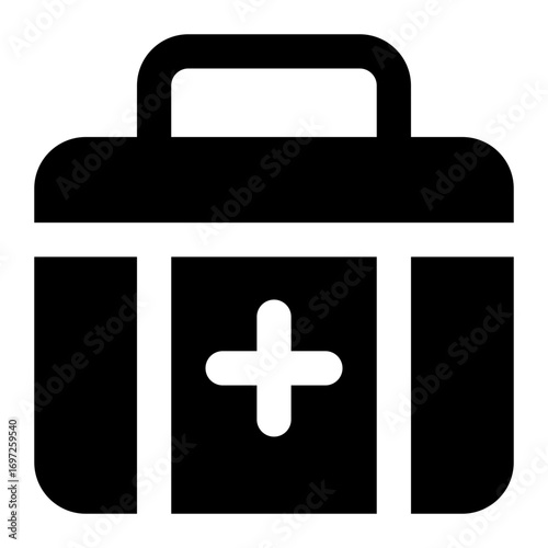 first aid kit icon for illustration