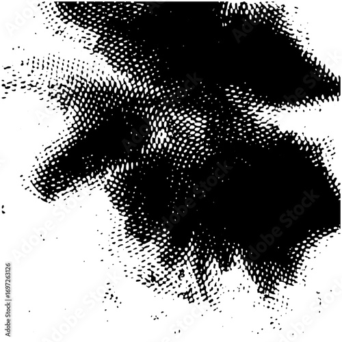 Vector Abstract splash with dotted texture.