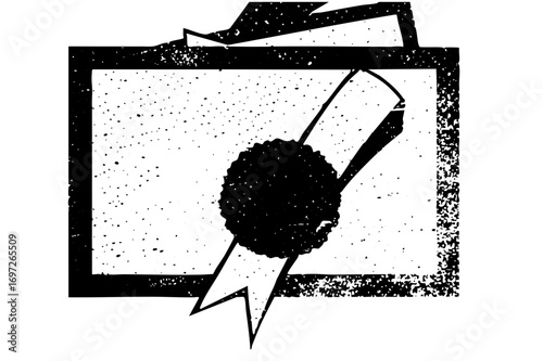 Vector Abstract launch within a rectangular frame.