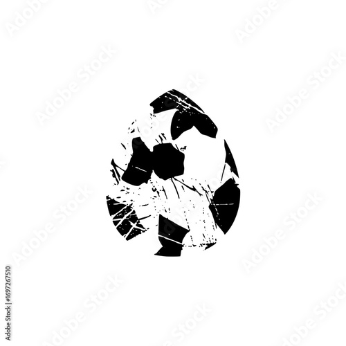 Vector Abstract shattered sphere .