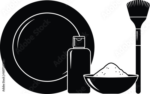 Cosmetic ingredients and tools for beauty treatment preparation