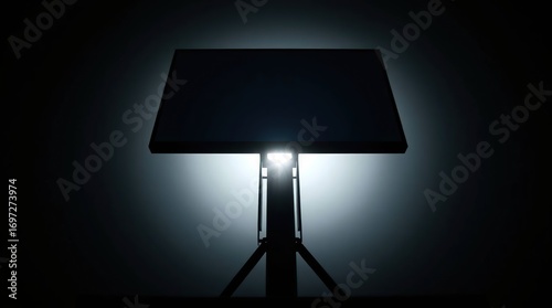 Illuminated Blank Monitor.