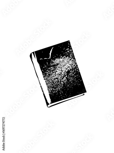 Vector Closed book with textured cover