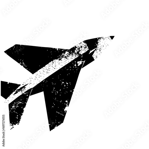 Vector Dynamic jet aircraft with distressed texture.