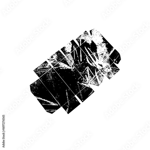 Vector Abstract fragmented geometric with sharp angles.