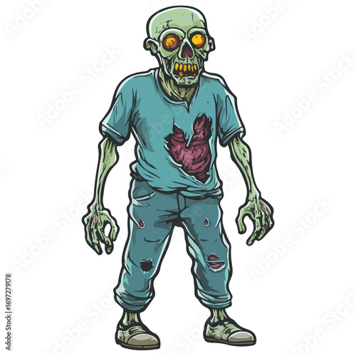zombie, costume, halloween, vector, festival, transparent background, icon, horror, monster, evil, isolated, scary, dark, fear, dead, death, tattoo