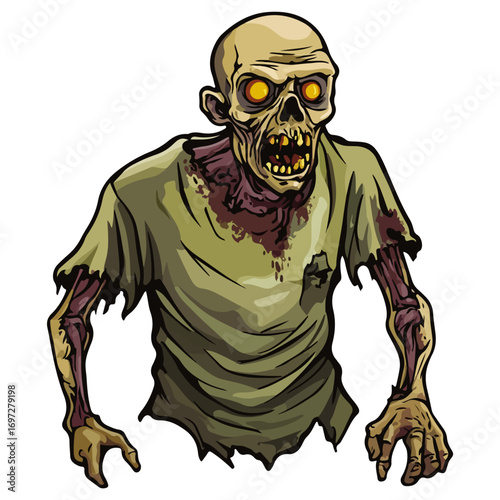 zombie, costume, halloween, vector, festival, transparent background, icon, horror, monster, evil, isolated, scary, dark, fear, dead, death, tattoo